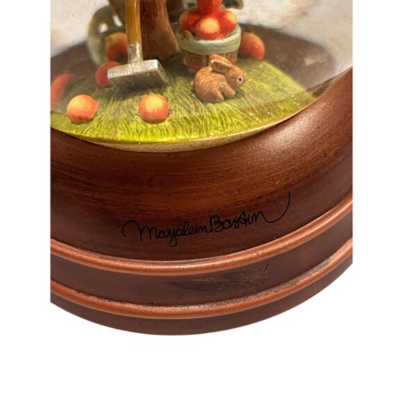 Marjolein Bastin Nature's Sketchbook Hallmark Fall Fruit Tree Glitter Snow Globe - Picture 11 of 14